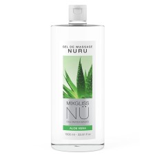 Mixgliss - NU Aloe Vera - 2-in-1 Massagegel en Glijmiddel op Waterbasis - 1000 ml