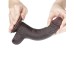 LoveToy - Sliding Skin Dildo 17.5 cm - Zwart