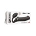 Strap-On-Me - Buigbare Strap-On Vibrator met Afstandsbediening Maat XL - Zwart