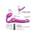 Strap-On-Me - Multi Orgasm - Strap-On Vibrator met Lik Stimulator Maat XL - Roze