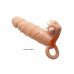 Pretty Love - Connor - Penis Sleeve Vibrator met Clitoris Stimulator - Nude