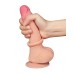 LoveToy - Aftrekbare dildo 19.5 cm (Ø 3.5 cm) - Nude