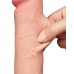 LoveToy - Glijdende Huid Dildo 20 cm (Ø 3.8 cm) - Nude
