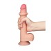 LoveToy - Aftrekbare dildo 22 cm (Ø 3.7 cm) - Nude