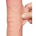 LoveToy - Glijdende Huid Dildo 24 cm (Ø 4.3 cm) - Nude