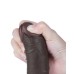 LoveToy - Aftrekbare dildo 19,5 cm (Ø 3,5 cm) - Zwart