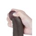 LoveToy - Aftrekbare dildo 19,5 cm (Ø 3,6 cm) - Zwart