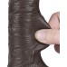LoveToy - Aftrekbare dildo 19,5 cm (Ø 3,7 cm) - Zwart