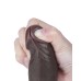 LoveToy - Aftrekbare dildo 20 cm (Ø 3,9 cm) - Zwart