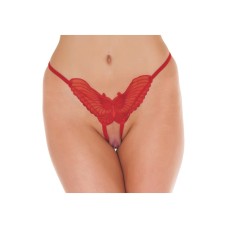 Amorable by Rimba - Open Vlinder String - One Size - Rood