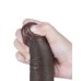 LoveToy - Aftrekbare dildo 19,5 cm (Ø 3,7 cm) - Zwart