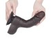LoveToy - Aftrekbare dildo 19,5 cm (Ø 3,7 cm) - Zwart