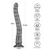 LoveToy - 14,5"King Sized Vibrating Vibrax Slider - Zilver