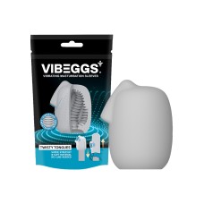VIBEGGS - Twisty Tongues - Vibrerende Masturbatie Sleeve - Wit
