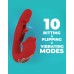 IY - Mouty - Biting & Flipping Rabbit Vibrator met App - Rood