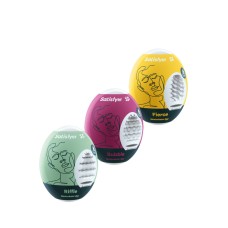 Satisfyer - Masturbator Ei Set (3 stuks) - Riffle, Bubble, Fierce