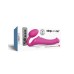 Strap-On-Me - Buigbare Strap-On Vibrator met Afstandsbediening Maat M - Fuchsia