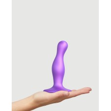 Strap-On-Me - Dildo Plug Curvy Maat S - Metallic Paars